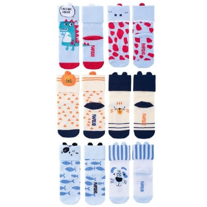 KIT MEIA LÚDICA - MASCULINO - TAMANHO 21 AO 25 - 2 PARES # 0009222 - PIMPOLHO