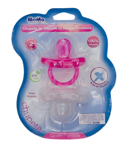 CHUPETA DE SILICONE COM TAMPA PROTETORA # 320 - KITSTAR