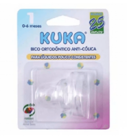 BICO ORTODÔNTICO DE SILICONE - ANTI CÓLICA - TAMANHO 1 # 5062 - KUKA