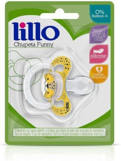 CHUPETA FUNNY ANIMAIS SILICONE ANATÔMICA - TAMANHO 2 # 628001 - LILLO
