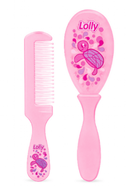 CONJUNTO PENTE E ESCOVA - OCEANO # 7054-01-F - LOLLY BABY