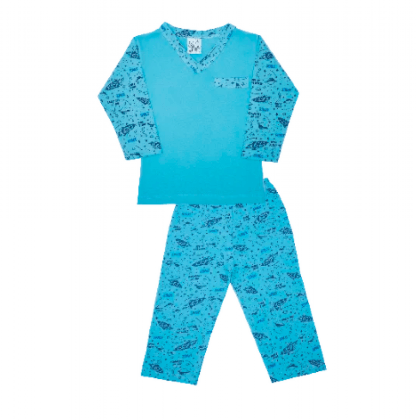 PIJAMA MANGA LONGA ESTAMPADO - TAMANHO 1 AO 3 # 201291 - MAFESSONI