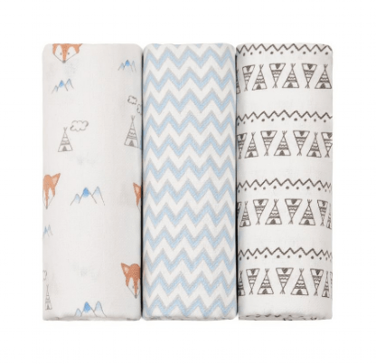 CUEIRO FLANELADO ESTAMPADO -  3 UNIDADES - 1,0X80CM # 41050375 - PAPI