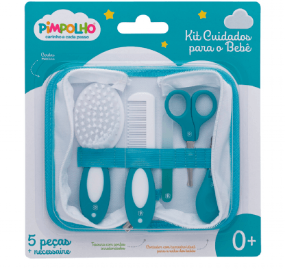 KIT HIGIENE - COM NECESSAIRE - COM 5 PEÇAS # 0008744 - PIMPOLHO