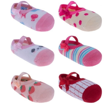 MEIA SAPATILHA COLORIDA - FEMININO - TAMANHO 21 AO 25 # 0008974 - PIMPOLHO