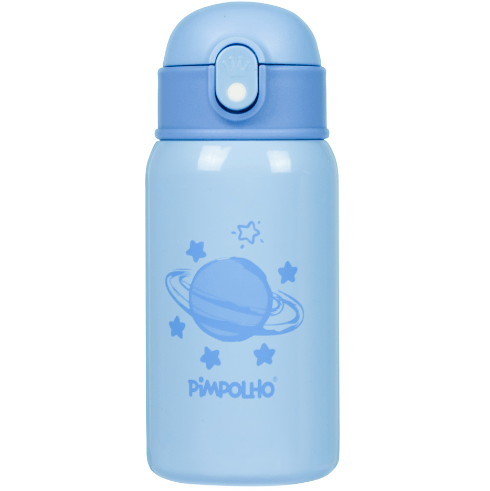 GARRAFA TÉRMICA INOX COM CANUDO - 400ML # 0009470 - PIMPOLHO