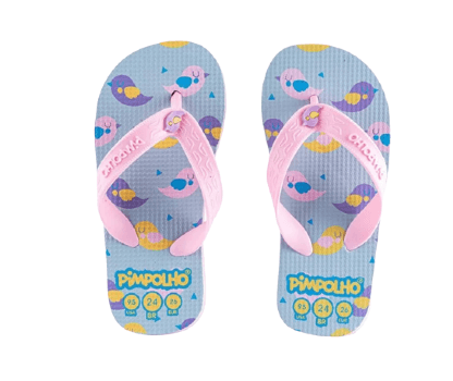 SANDÁLIA PRAIANA KIDS PASSARINHO - FEMININO - TAMANHO 24 AO 32 # 0074004C - PIMPOLHO