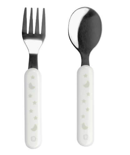 KIT TALHER INFANTIL COLHER E GARFO EM INOX # 0009711 - PIMPOLHO