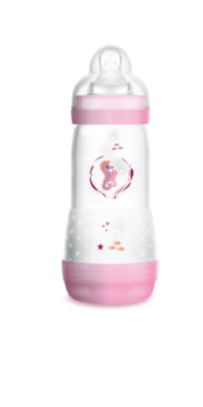 MAMADEIRA EASY START 320ML ROSA # MA01712 - MAM BEBE SAUDE