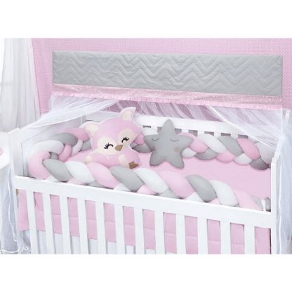 KIT BERÇO TRANÇA BABY RAPOSA - 6 PEÇAS # 62571-6 - BALU BABY