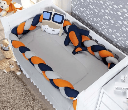 KIT BERÇO TRANÇA BABY AVIADOR - 6 PEÇAS # 72571-6 - BALU BABY