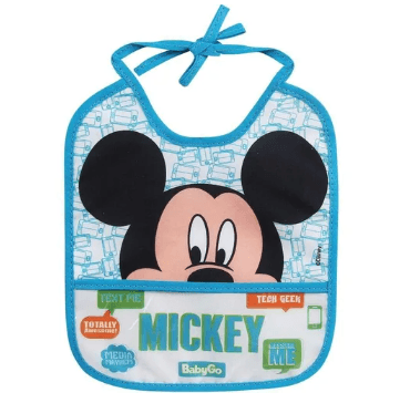 BABADOR DECORADO PVC - MICKEY # 03089 - DERMIWIL BABY GO