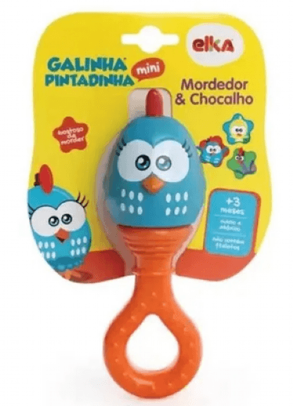 MORDEDOR E CHOCALHO - MINI GALINHA PINTADINHA # 1053 - ELKA