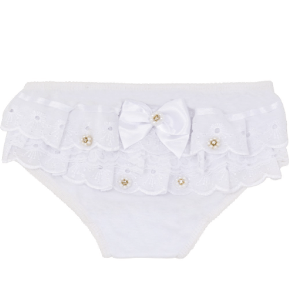 CALCINHA DE ALGODÃO COM LESE E LAÇO - TAMANHO PP AO G # 1055 - EVERLY