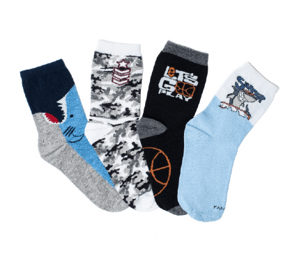 KIT MEIA INFANTIL - 6 PARES - TAMANHO 21 AO 25 # 0589 - FAMILY SOCKS
