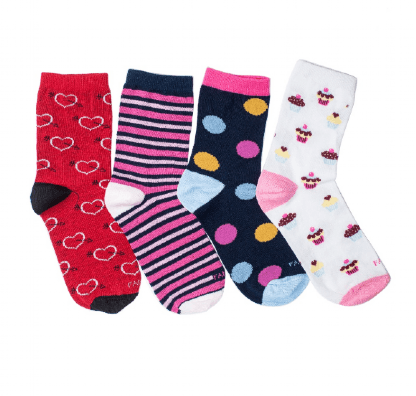 KIT MEIA INFANTIL - 6 PARES - TAMANHO 21 AO 25 # 0619 - FAMILY SOCKS