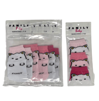 KIT MEIA FUN PARA BEBÊS - 6 PARES # 1043 - FAMILY SOCKS