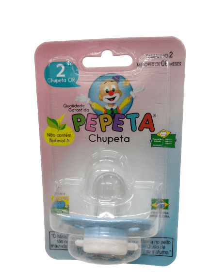 CHUPETA OVAL ORTO SILICONE TAMANHO 2 # 1207-OS - PEPETA