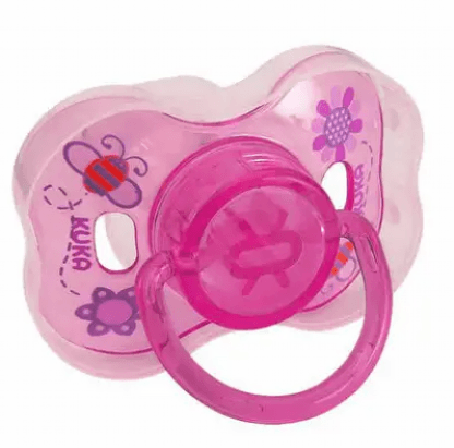CHUPETA DECORADA SILICONE NEON - BICO REDONDO - FASE 2 # 2282 - KUKA