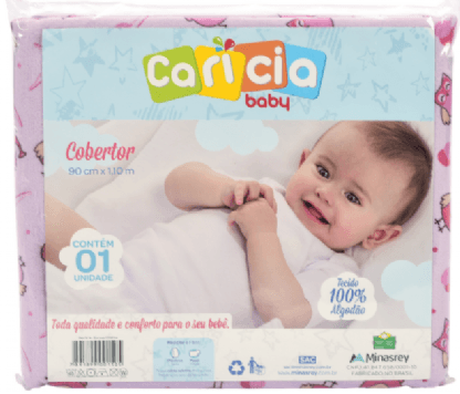 COBERTOR ESTAMPADO CARÍCIA - 90X1,10 # 1614 - MINASREY