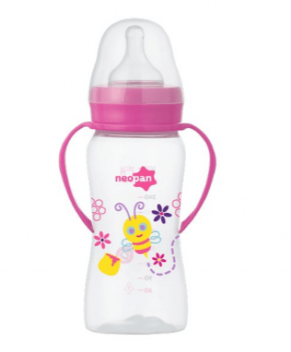 MAMADEIRA DECORADA BOCA LARGA COM ALÇA CONVENCIONAL - 300ML # 2642 - NEOPAN
