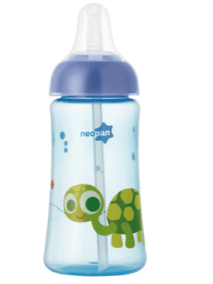COPO DECORADO ANTIVAZAMENTO COM CANUDO - 360ML # 7621 - NEOPAN