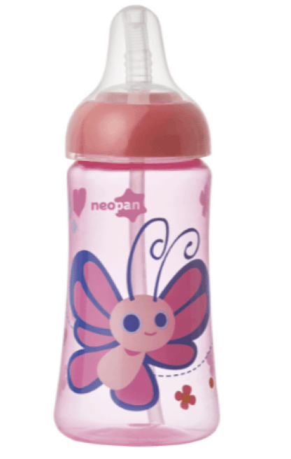 COPO DECORADO ANTIVAZAMENTO COM CANUDO - 360ML # 7622 - NEOPAN