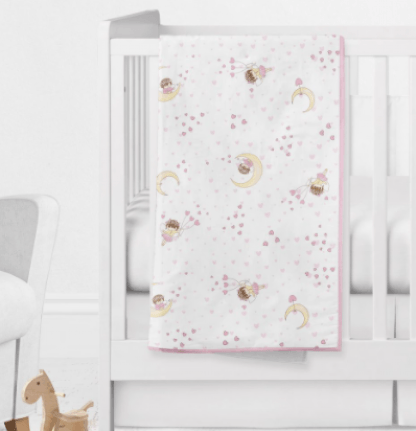 COBERTOR LUXO ESTAMPADO - 1,10X90CM - FADA LUA # 45081378 - PAPI