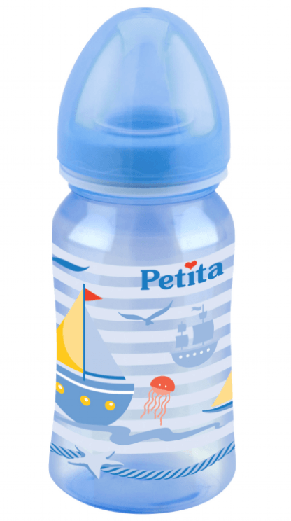 MAMADEIRA SUPER COLOR 270ML - ESTAMPADA # 3428-AZ - PETITA