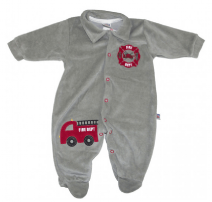 MACACÃO LONGO DE PLUSH - NANOCUTE - BOMBEIRO - TAMANHO RN AO M # 1210080 - BABY BEST