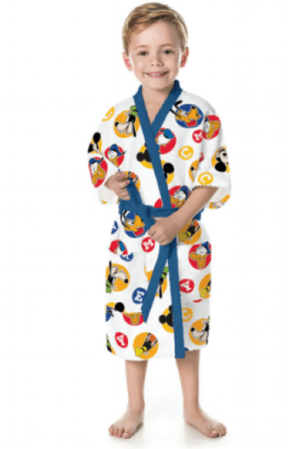ROUPÃO FELPUDO INFANTIL - QUIMONO -  MICKEY # 07314201 - LEPPER