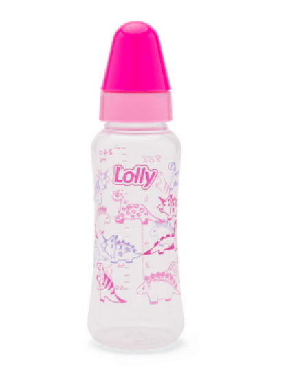 MAMADEIRA TRICOLOR - 250ML - BICO SILICONE # 3260-01 F - LOLLY BABY