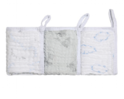 PANINHO DE BOCA SOFT BAMBOO - COM PRENDEDOR DE CHUPETA - 3 UNIDADES # 31640375 - PAPI