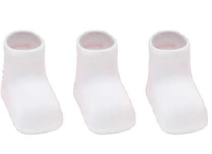 MEIA TRIPACK RN - TAMANHO 0 A 4 MESES # 6964 - PUKET