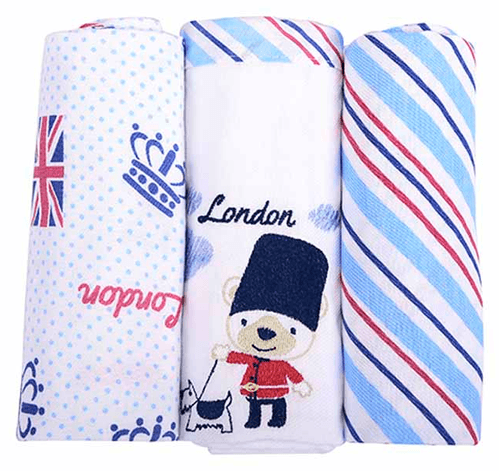 KIT CUEIRO ROLINHOS - BABY NICE - 80X80CM - 3 UNIDADES # 345618 - MINASREY