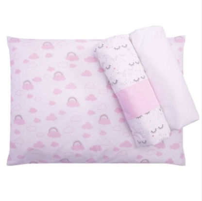 JOGO DE MINI CAMA  - 3 PEÇAS - URSO # 27191497 - PAPI