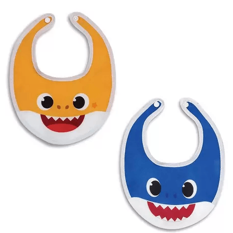 Kit-Babador-Bandana-Decorado---2-Unidades---Baby-Shark---3-A-6-Meses---01454