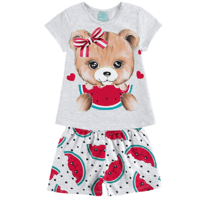 PIJAMA CURTO - FEMININO - TAMANHO 4 AO 8 # 111010 - KYLY