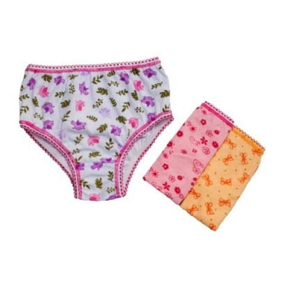 KIT CALCINHA INFANTIL - ESTAMPADO - 3 UNIDADES - TAMANHO P AO G # 6331 - REGIL