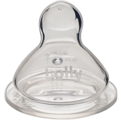 BICO MAMADEIRA SILICONE - FLUXO MÉDIO - TAMANHO 2 # 0068-01 - LOLLY BABY