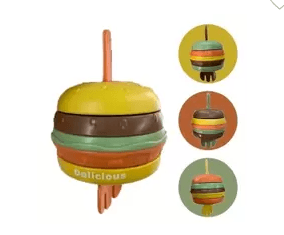 CHOCALHO DIVERTIDO - HAMBURGUER GIRA GIRA  +3 MESES # 3142 - KITSTAR