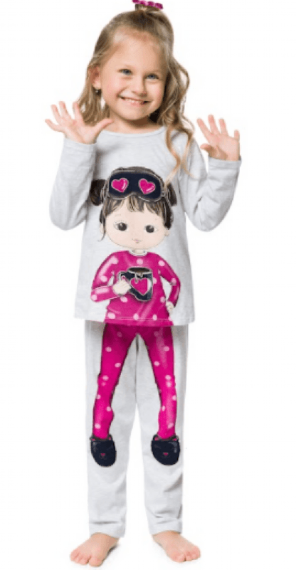 PIJAMA FEMININO  - INFANTIL -  INVERNO - TAMANHO 1 # 207784 - KYLY