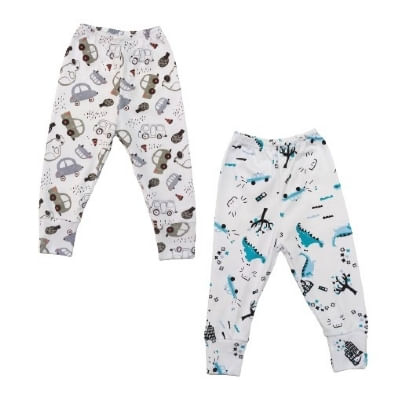 KIT CULOTE PRINT - MASCULINO - COM PÉ REVERSIVEL - 2 UNIDADES - TAMANHO RN AO G # 421050