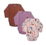 Kit-Body-Manga-Longa-Print---Lhama---Feminino---3-Unidades---Tamanho-Rn-Ao-G---132049