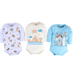 Kit-Body-Manga-Longa---Urso-Mamadeira---3-Unidades---Tamanho-Rn-Ao-G---2517