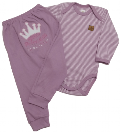 CONJUNTO CULOTE BORD. PRINCESS # 722059 - BABY BEST