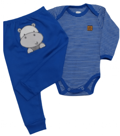 CONJUNTO CULOTE BORD. HIPOPOTAMO # 721057 - BABY BEST
