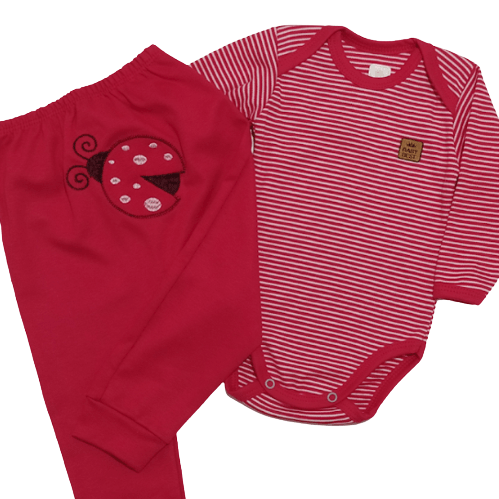 CONJUNTO CULOTE BORDADO - JOANINHA # 722060 - BABY BEST