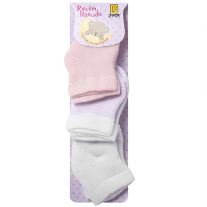 KIT MEIA RN ATOALHADA 3 PARES # 0259905405 - CONDE DUCK