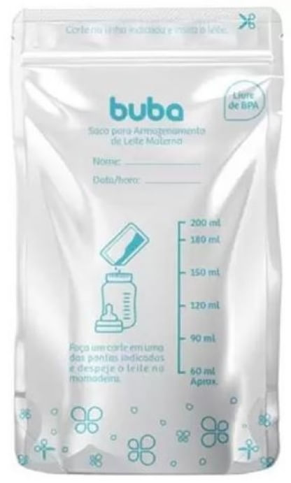 SACO PARA ARMAZENAR LEITE MATERNO - 25 UNIDADES # 09923 - BUBA